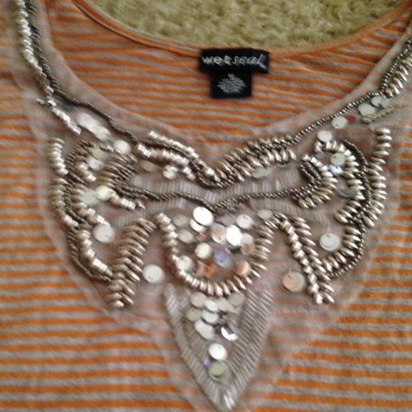 Wet seal, beaded shirt! Adorable!