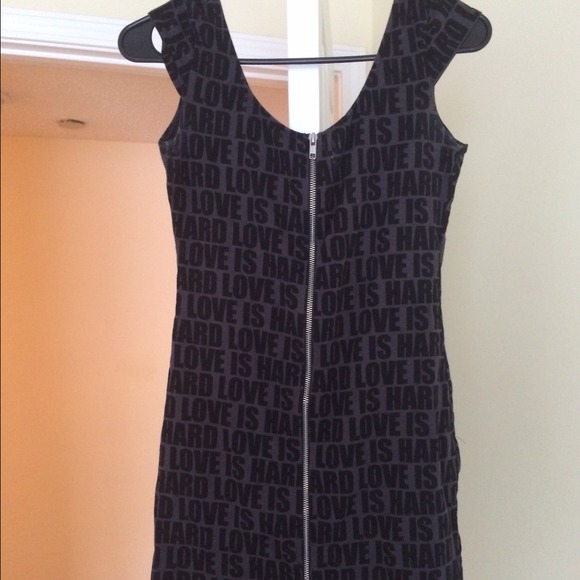 Zipper down dress