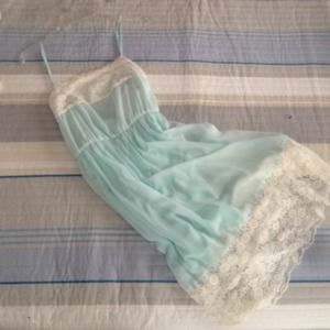 Zara Flowy Pale Blue Dress