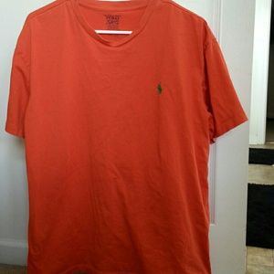 Mens orange polo