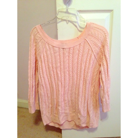 Pink knit sweater