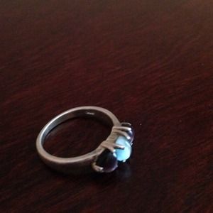 Blue and purple ring
