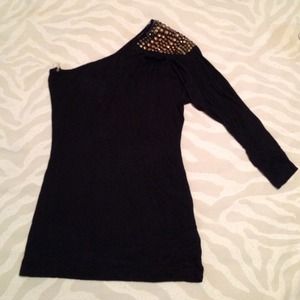 One Shoulder Long Sleeve