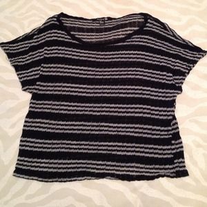 Slouchy knit short sleeve