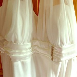White halter dress