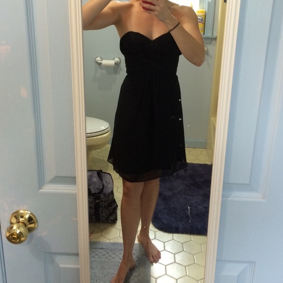 Black house, white market cocktail dress