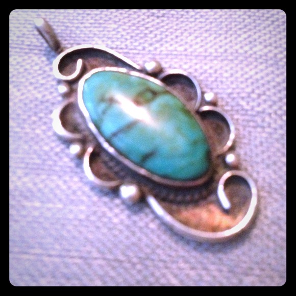 🌀Vintage🌀Turquoise🌀Pendant🌀 - Picture 1 of 3