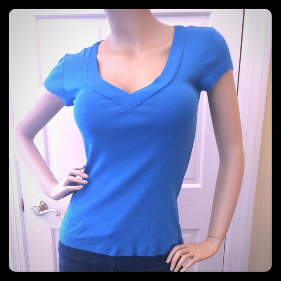 Blue Express Sexy Basics Deep V-Neck