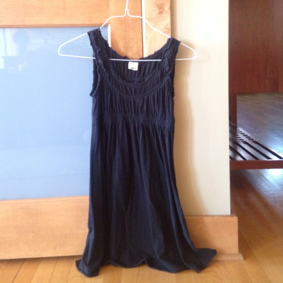 Energie short black cotton dress