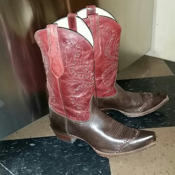 Red Tony Lama Cowboy Boots