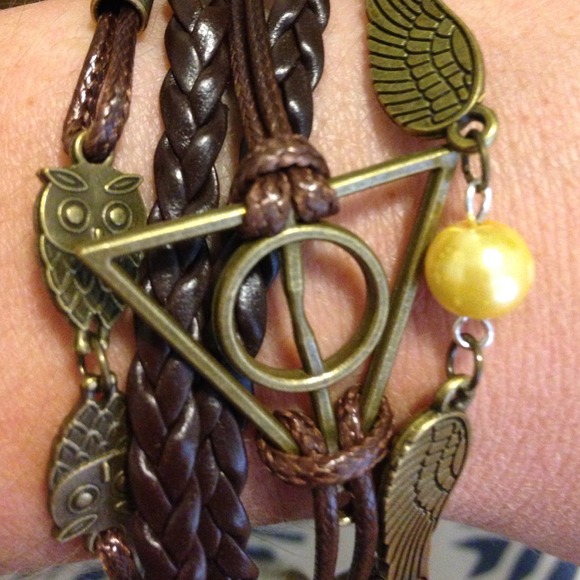 4 dark brown Harry potter bracelets left!