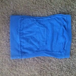 Blue halter top