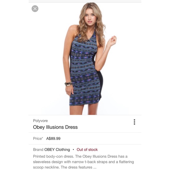 OBEY Illusions Dress - Picture 4 of 4