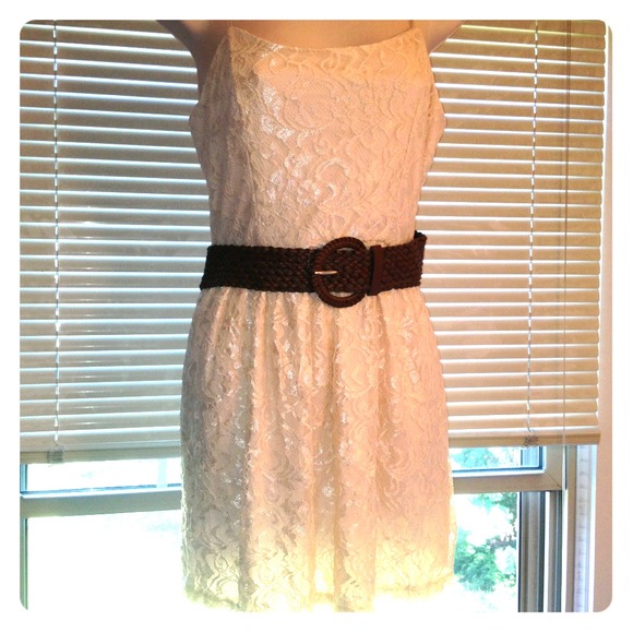 Cream Lace Dress