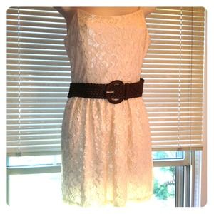 Cream Lace Dress