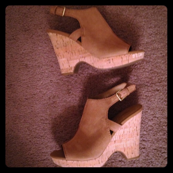 Suede sling back mules in camel