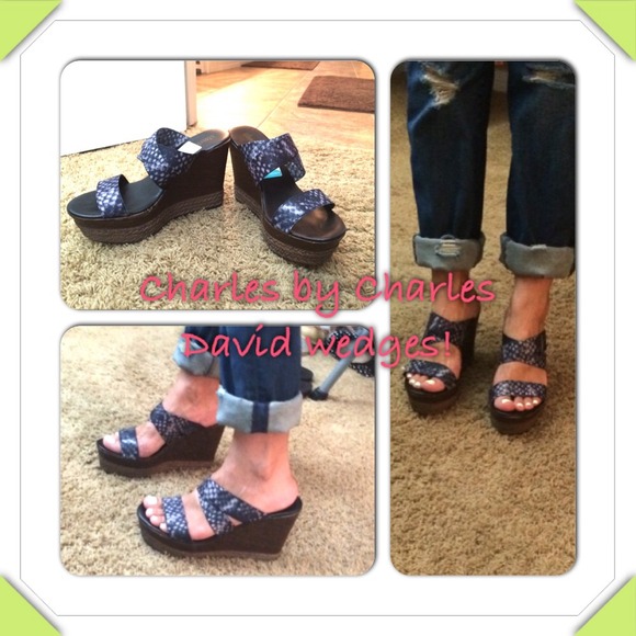 Cute Charles by Charles David wedge sandals.