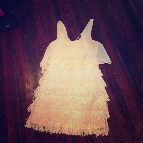 American Eagle Outfitters Fringe Tiered Dress