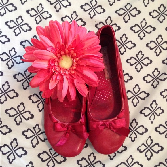 💕 Lower East Side shoes - red 8.5 with ribbon