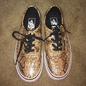 Snakeskin vans