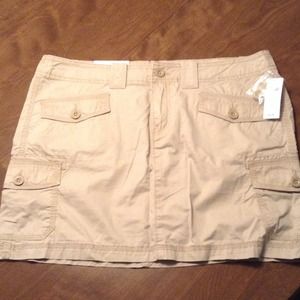 Gap khaki cotton skirt