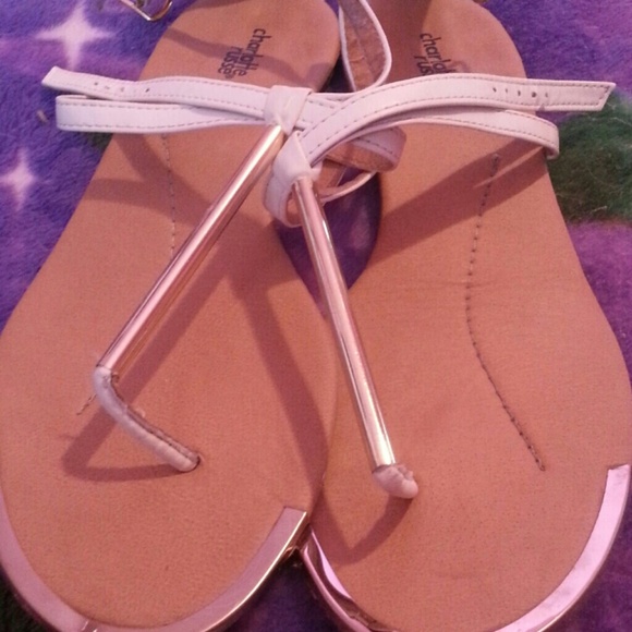 Gold plated sandals, cute fun and stylish