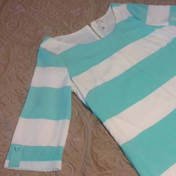 Pink Owl Mint Striped Tunic - Picture 3 of 4