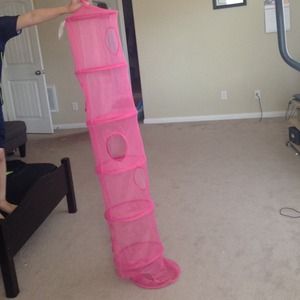 BUNDLE. Striped shirt & Pink Accessory organizer