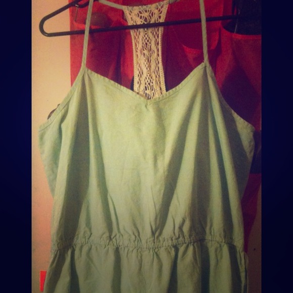 Mint Green Romper!
