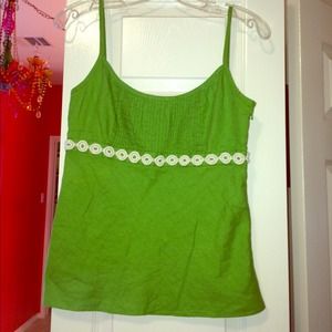 ⚡️sale⚡️J Crew Green Linen Top