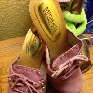 Michael Kors Clogs Pink NWOT