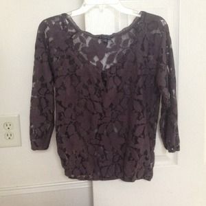 Gray American Eagle Blouse