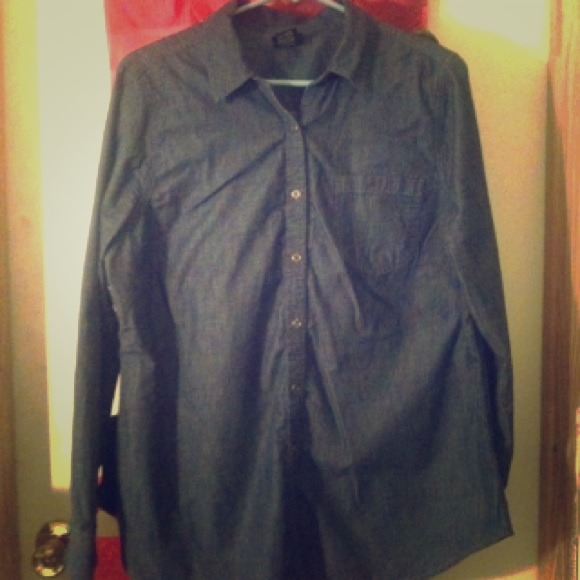 Blue Jean Button Up!