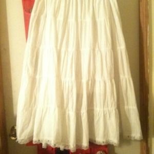 White Boho Skirt!