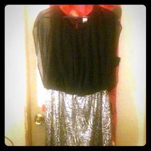 Zebra Print Skirt Dress!