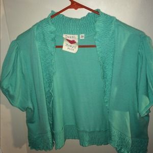 Aqua Short Cardigan