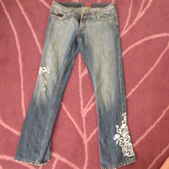 Guess // Embroidered Jeans