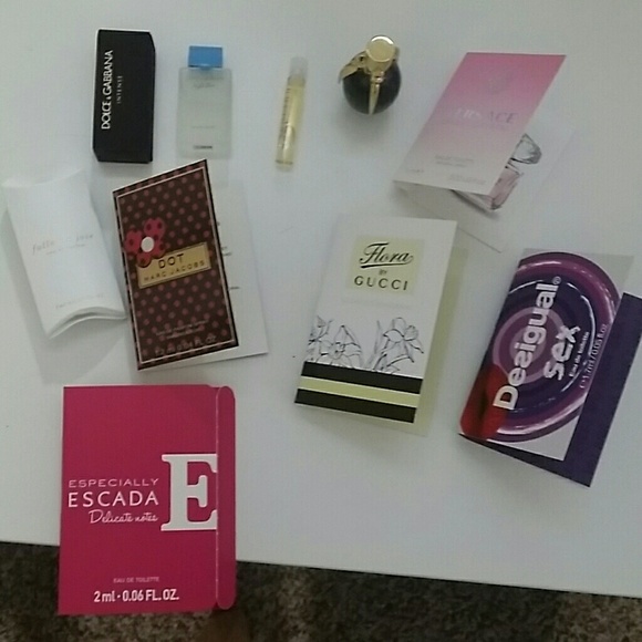 New never used Designer sample perfumes