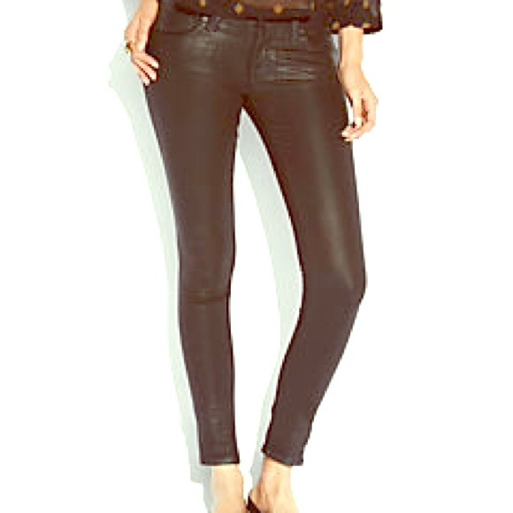 Lucky Brand Black Coated Skinny Jeans