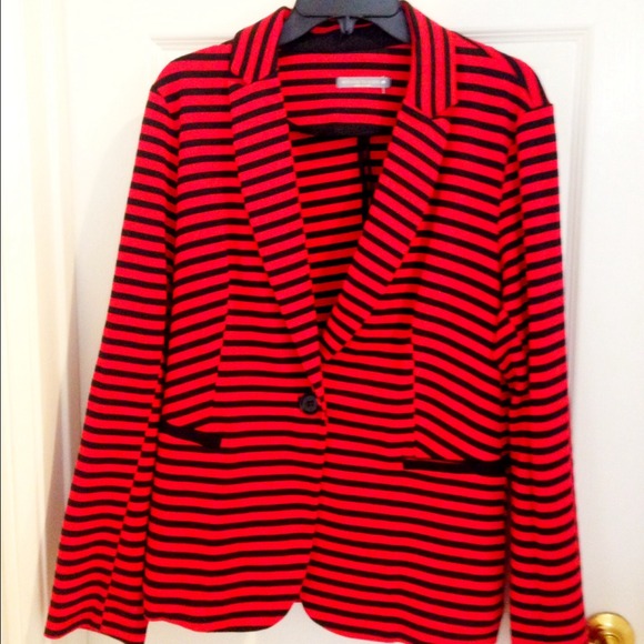 ✨Olivia moon red and navy blue blazer xl