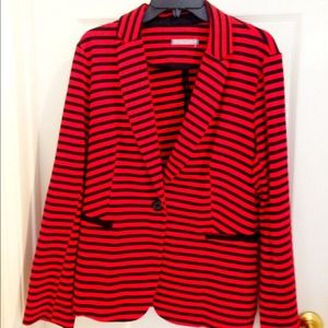 ✨Olivia moon red and navy blue blazer xl
