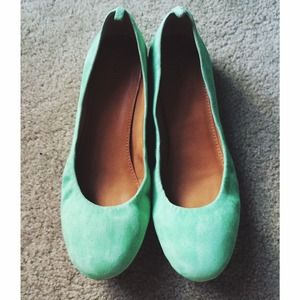 J. Crew mint flats