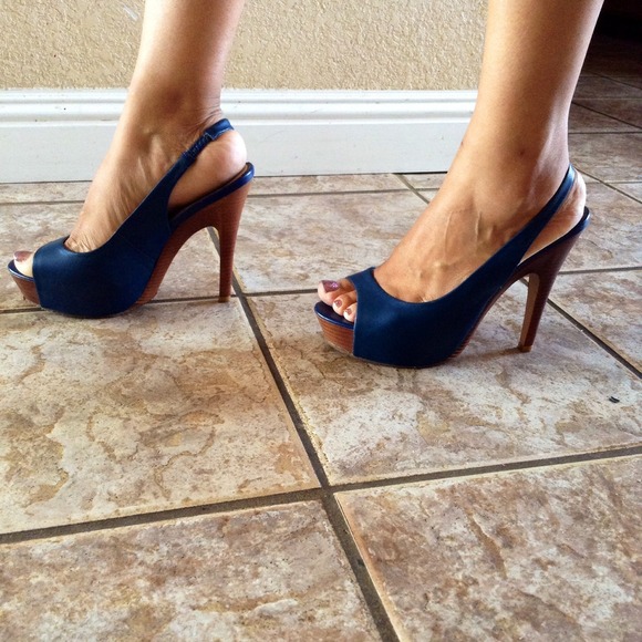 Navy blue Andrea heels