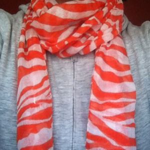 Orange Zebra Scarf