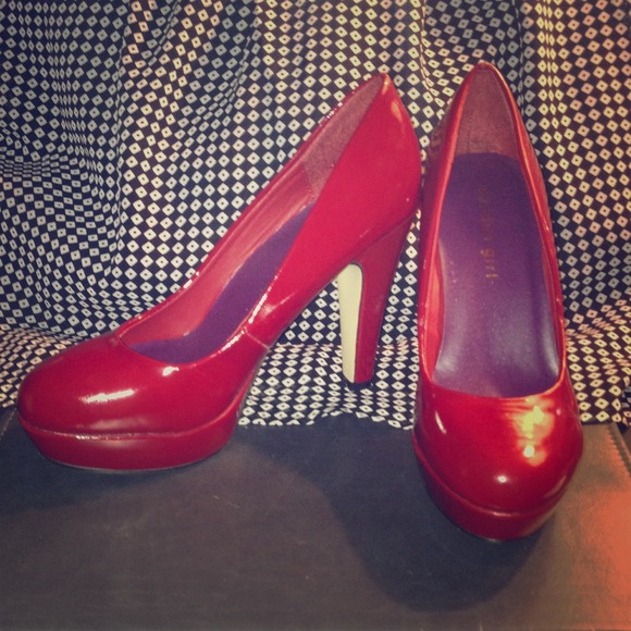 Ruby red madden girl heels