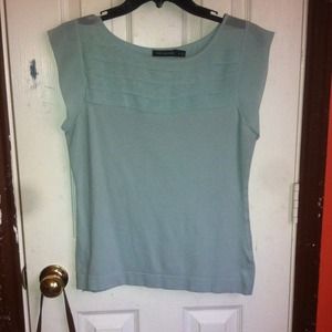 Soft Mint Green Ruffled Blouse