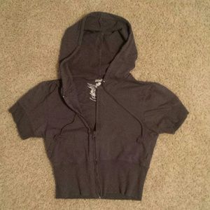 Grey Half Length Zip Up