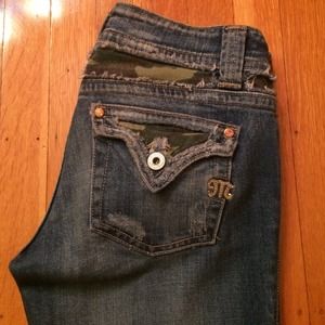Miss Me Jeans With Camo Detail