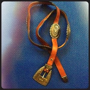 Genuine Leather 'Westren' Brown Belt