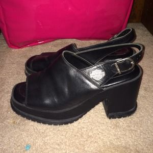 Harley davidson peep shoes! And inc top. @jscott